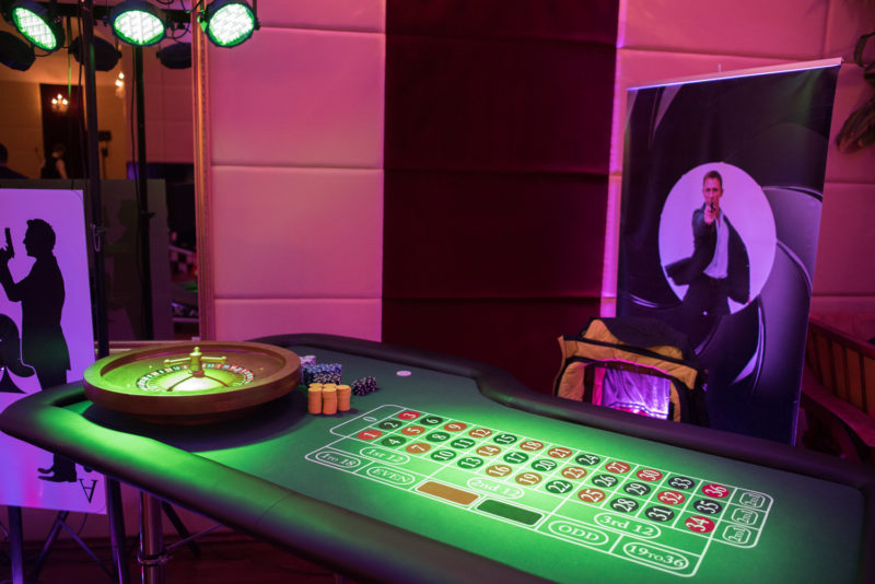 stół do ruletki, wynajem, mobilne kasyno